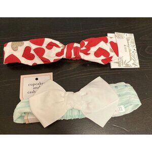 Cupcakes And Cashmere & Tommy Bahama Kids Headbands 24 Mos Hearts & Mint Green